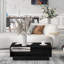 Aunah Pedestal Coffee Table with Storage-68871211