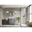 Meuble-lavabo pour salle de bain avec comptoir en quartz et miroir - Fonction de fermeture en douceur-750457319-750457318