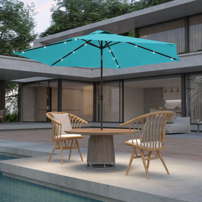 Acworth 90'' Lighted Tilt Market Umbrella