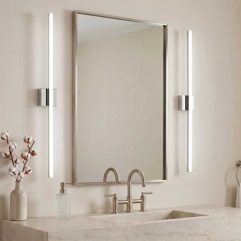 Éclairage de meuble-lavabo à DEL à intensité variable de 39,3 po Jhalia, 6500K (blanc froid)