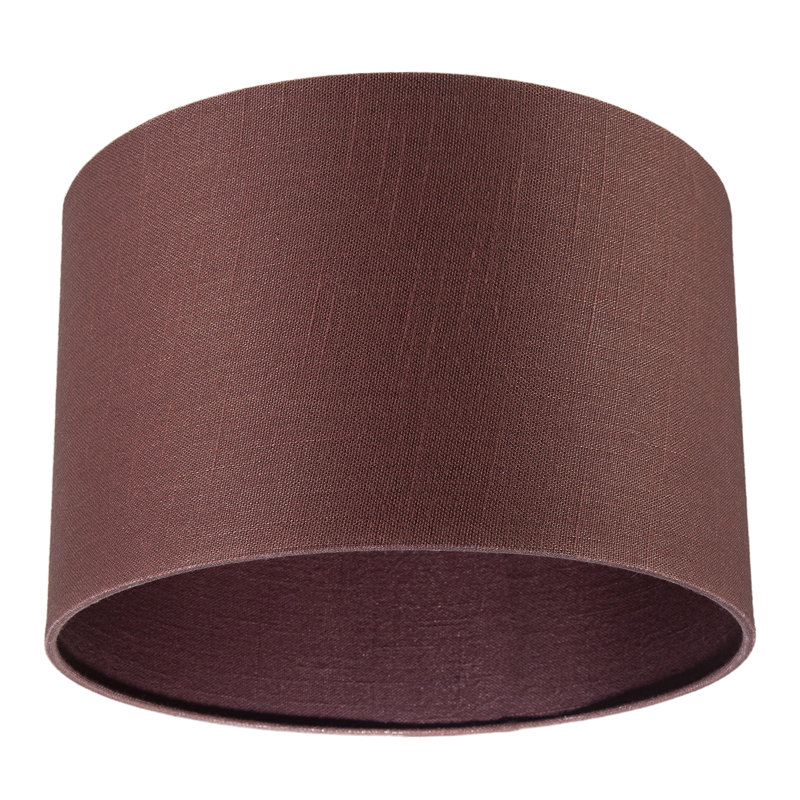 20cm H Fabric Drum Lamp Shade ( Slip-On ), Cinnamon