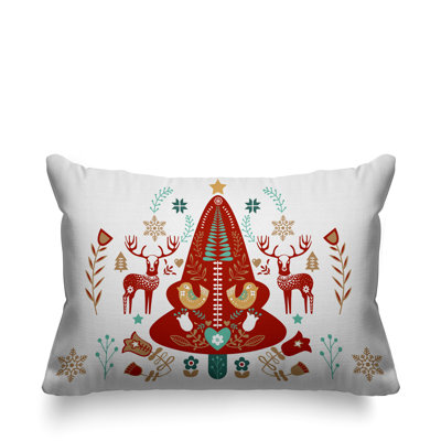 Coussin intérieur / extérieur Scandinavian Christmas Tree