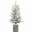 Arbre de Noël 3 pi avec base en pot, 70 lumières DEL blanc chaud, 365 pointes, branches en PE + PVC et 7 pommes de pin - idéal pour les petits espaces et la décoration intérieure-347458143