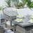 4 - Person Wicker Patio Dining Set with Square Table , Cushions Included-1965397962