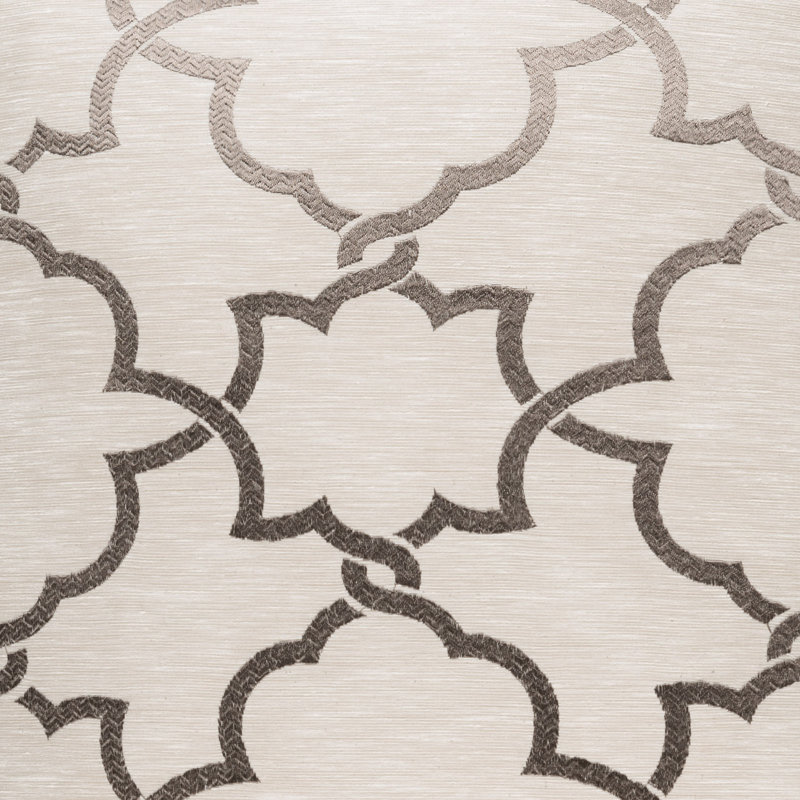 Carlton Geometric Throw Pillow, Taupe