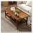 Rectangle Solid Wood Coffee Table with Storage Shelf
