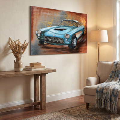 " Blue Car " Painting Print