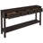 Tarsita Rustic Entryway Console Table Long Sofa Table with Drawers and Bottom Shelf Entryway Table-1463949853