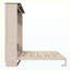 Grand lit escamotable avec lumières DEL et grand lit escamotable beige pour petits espaces