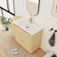 Ensemble de meuble-lavabo autoportant simple 48 po avec plateau en céramique, armoire de rangement et tablettes 48 po-422830081-428321088