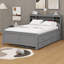  Lit plateforme avec tête de rangement Willavene, USB, lit gigogne simple et 3 tiroirs-696704696-716603528