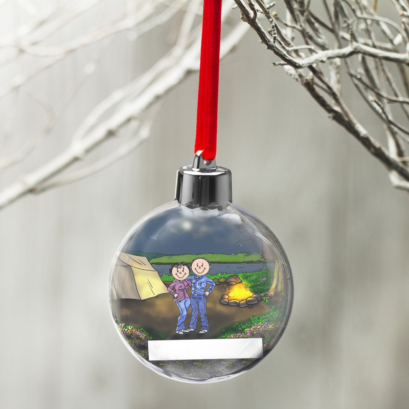 Ornement en forme d'ampoule de Noël personnalisé, Oui