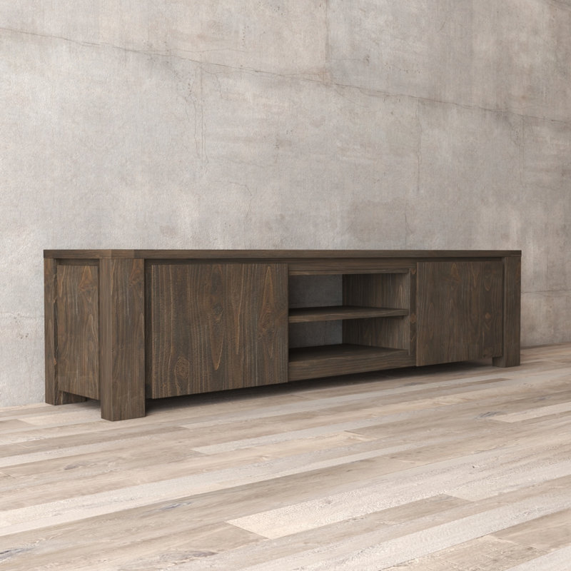 Beckstead Unfinished TV Stand for TVs up to 78", Salvaged Espresso