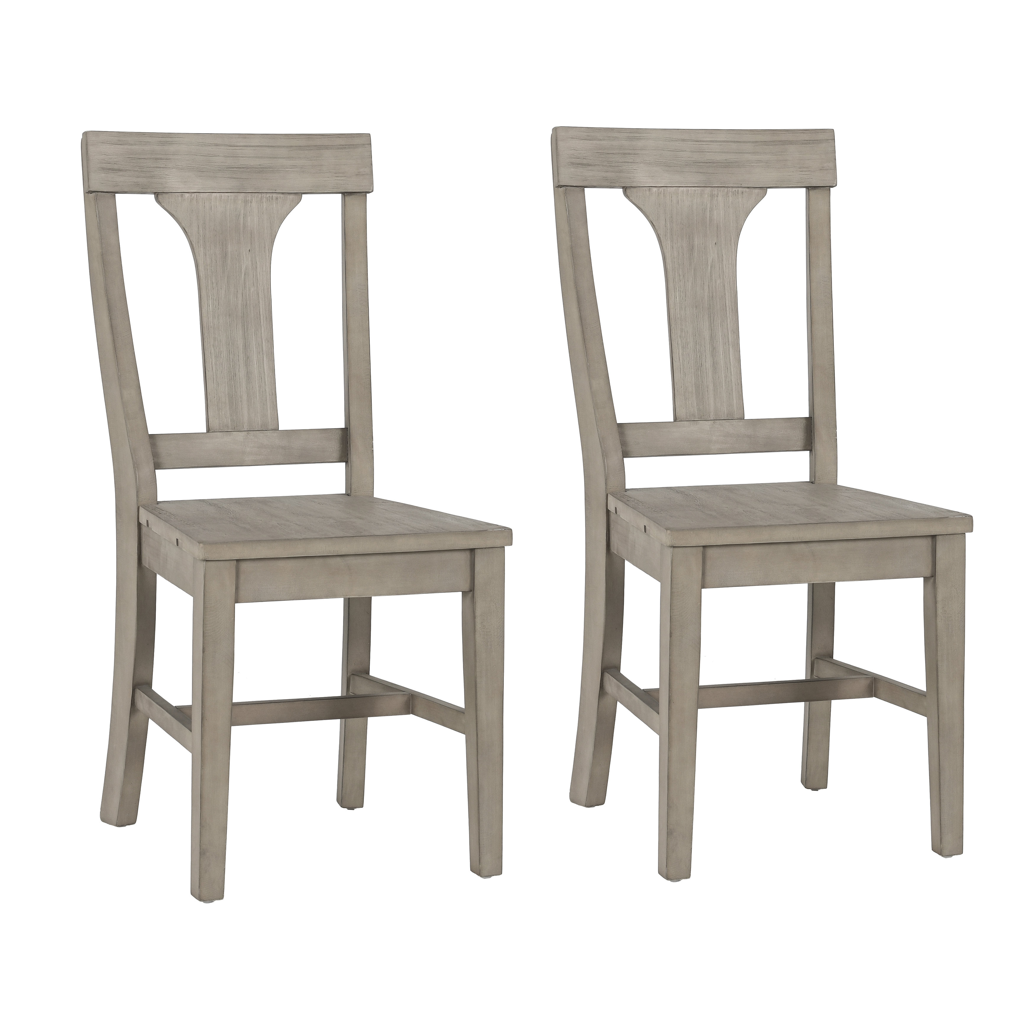 Classic Home Mcdonnell Solid Wood Slat Back Side Chair in Desert