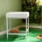 Square Leather Stool-1010559464