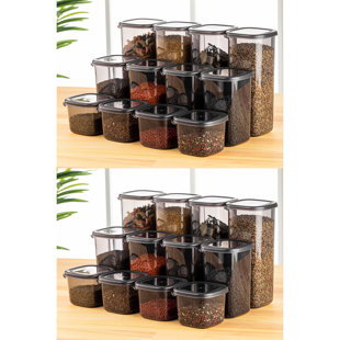 Dilesh Tabletop Spice Jar & Rack Set