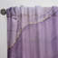 Panneau de rideau abstrait, mauve liquide, décor obscurcissant - Mauve liquide Art Waves II-72240191