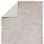 Tapis beige / gris en polypropylène / polyester abstrait tissé à la machine-891904404