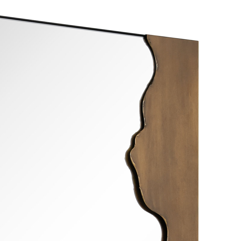 Miroir mural brossé