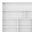 Lit superposé double au-dessus de double avec tablettes de rangement, structure de lit superposé en bois avec 2 tiroirs et armoire à couches multiples-592936198-592936199