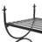 Bench Vintage Style Metal 32.7"x16.5"x21.7" Black
