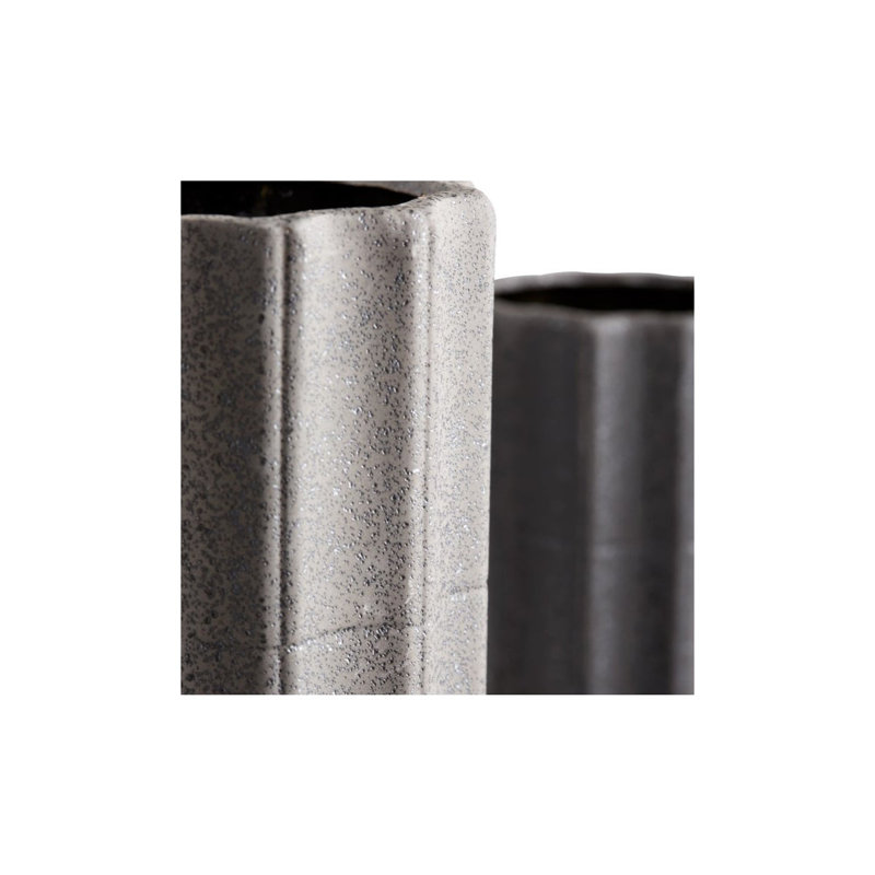 Brutalist Ceramic / Porcelain Table Vase, 16.5" H x 6.5" W x 6.5" D