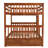Bunk Bed In Walnut With Storage Options & Handrail - Oriented Design Two Drawers Space Efficient Bedroom Solution-774175342