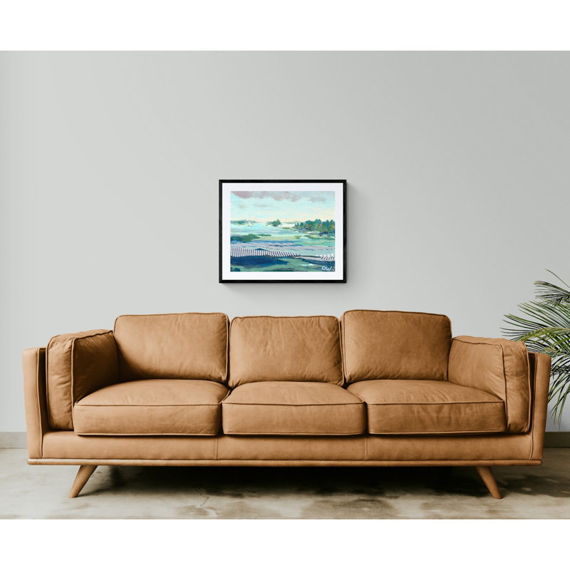 Seersucker Sailing 1 by Karin Olah, Wrapped Canvas, 18" H x 24" W x 1.5" D