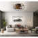 Jernisha 19" Caged Enclosed Low Profile Ceiling Fan with Lights and Remote Control