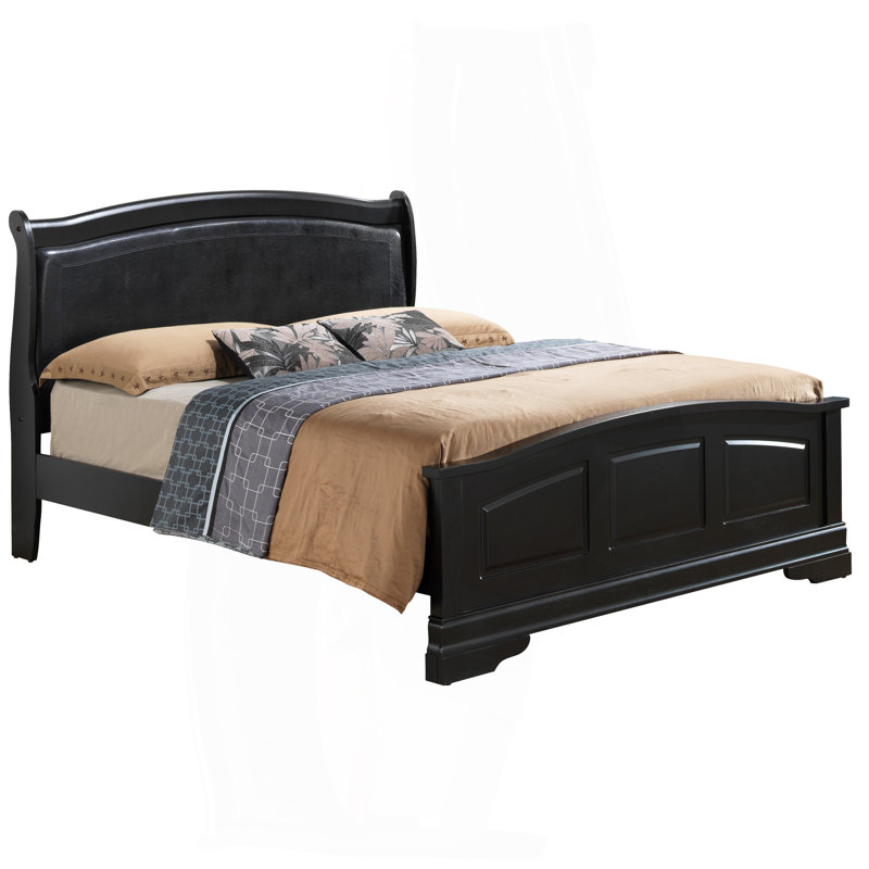 Lit double noir Elegant Traditional
