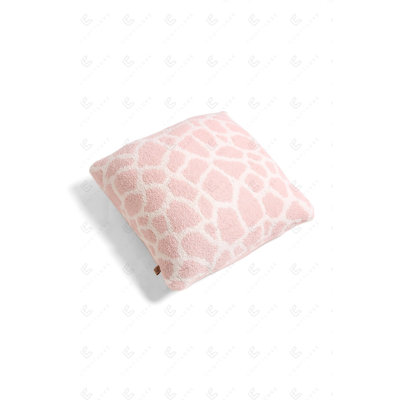 Giraffe Pattern Luxury Soft Cushion Cover - PINK