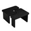 Table basse détachable en forme de L, rectangulaire en bois de 46,26 x 23,77 po et de 35,43 x 31,49 pouces, pour la chambre de la salle de presse