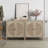 Rattan Sideboard With 2 Doors And Adjustable Shelves