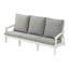 Canapé de jardin d'extérieur à grain de bois 3 places avec coussin HiPS-175205572