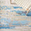 Tapis abstrait beige / bleu en laine / coton touffeté à la main Soho-98294592