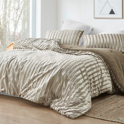 Baffle Box Stitch Striped Comforter