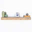Tanisha Solid Wood Floating Shelf with Adjustable Shelves