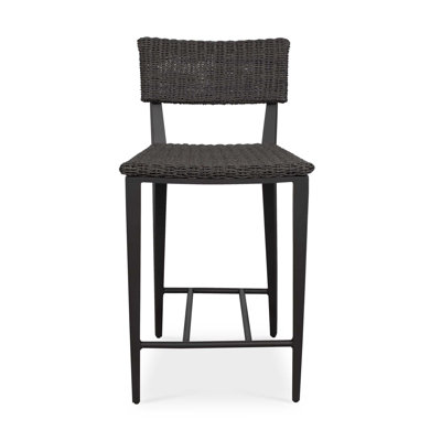 Coleston White Outdoor Counter Stool by Birch Lane