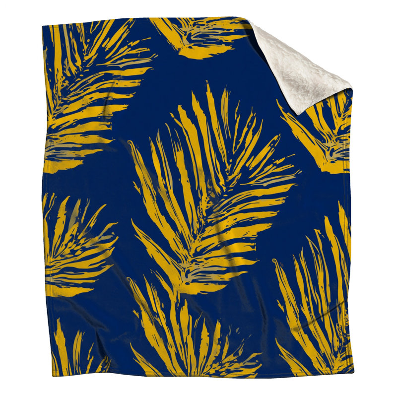 Couvertures de feuilles de palmier jaunes, 50in W x 60in H