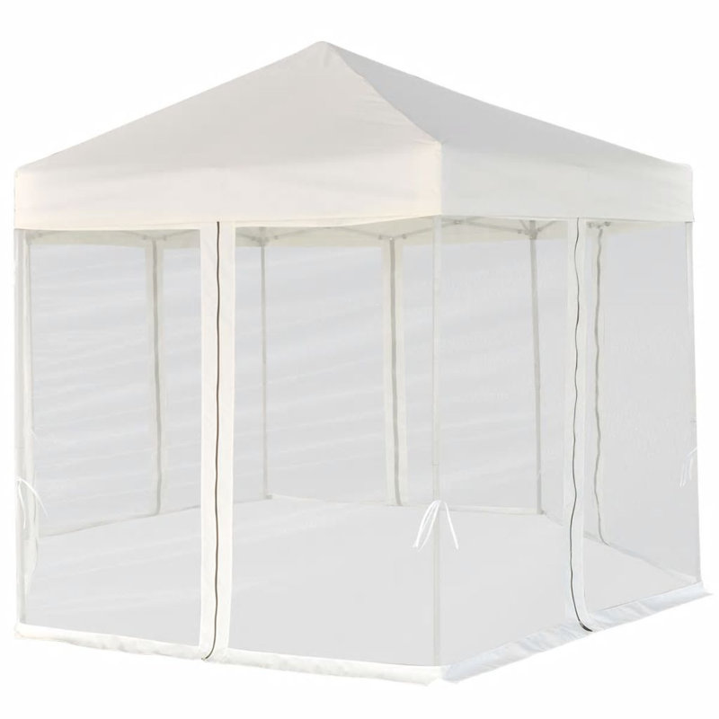 Eawood 3.5 x 3m Steel Party Tent, Cream White