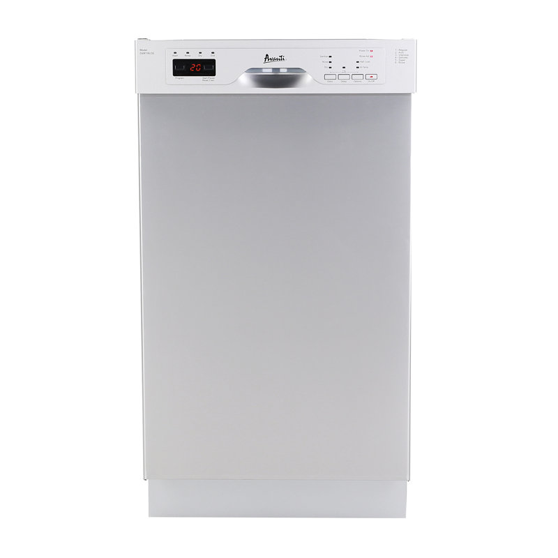 Lave-vaisselle encastrable 18 po Avanti, Gris