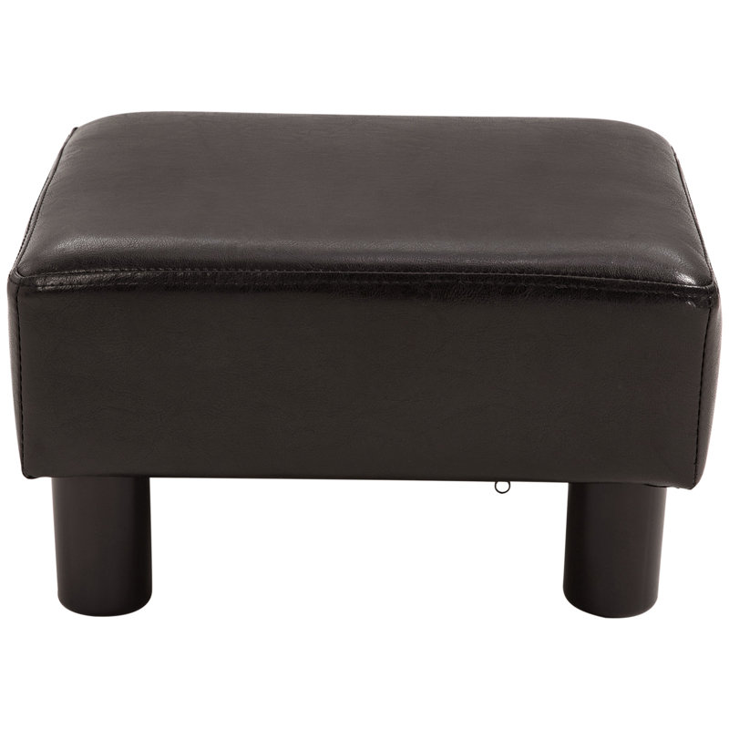 Finnick 40cm Wide Faux Leather Rectangle Standard Ottoman