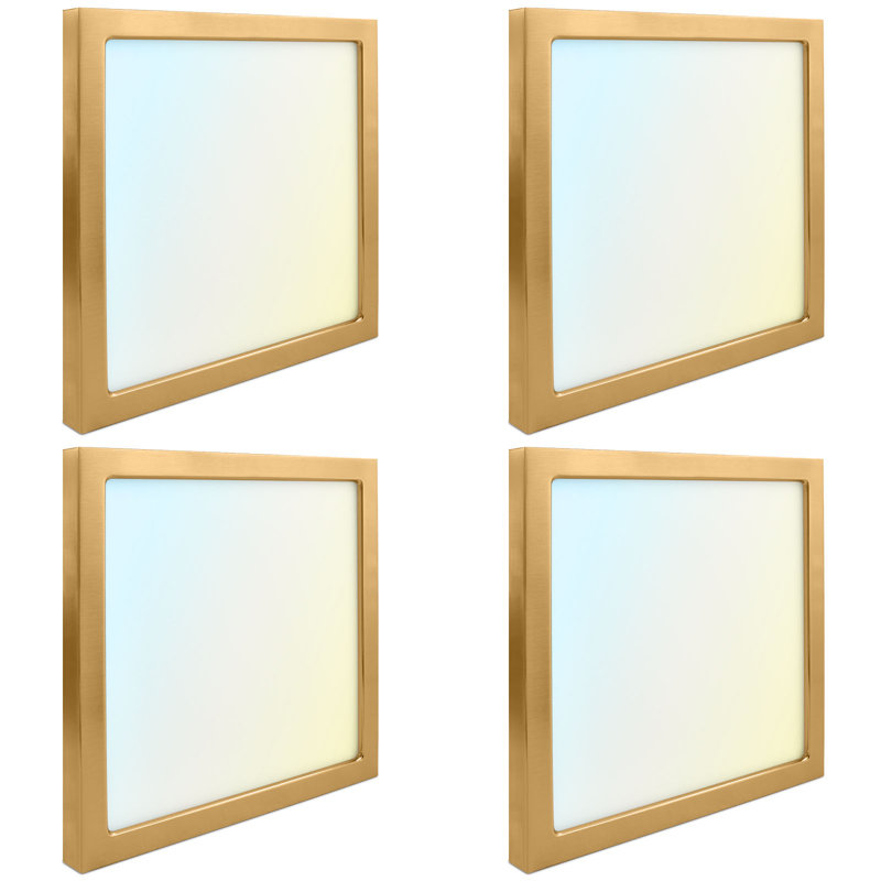 Mahalet LED Flush Mount, Brass