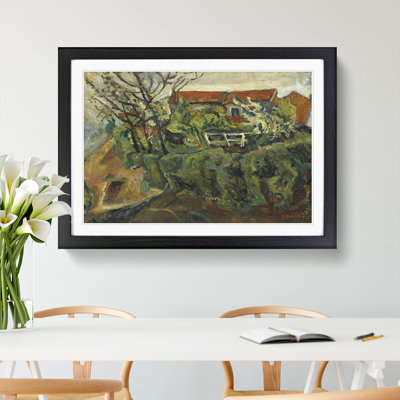 House in Landscape by Chaim Soutine - Picture Frame Painting