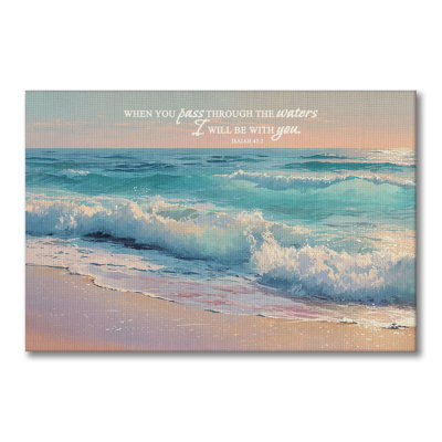 Safe Horizon Big Size Wrapped Canvas Wall Art - Living Room, Bedroom, or Office Décor
