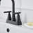 Centerset 2-handle Bathroom Faucet with Drain Assembly