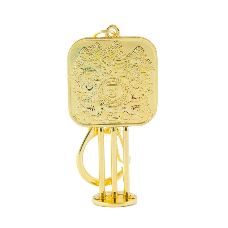Porte-clés amulette Miroir 3 dragons célestes