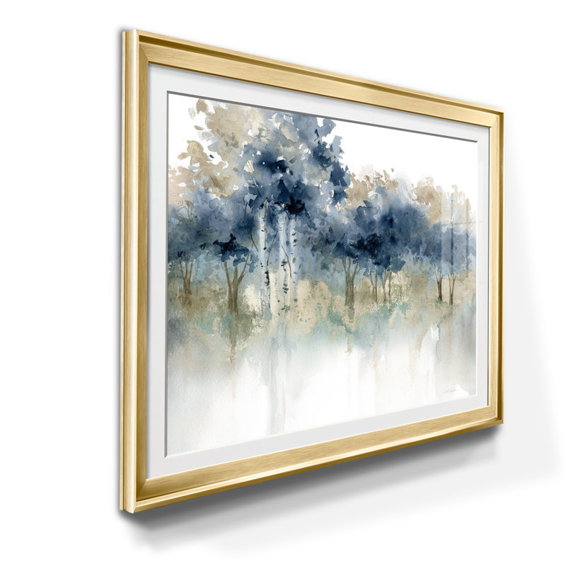 Waters Edge I - Cadre photo, reproduction d'art sur papier, H 26,5 po x l 36,5 po x P 1,5 po, Doré