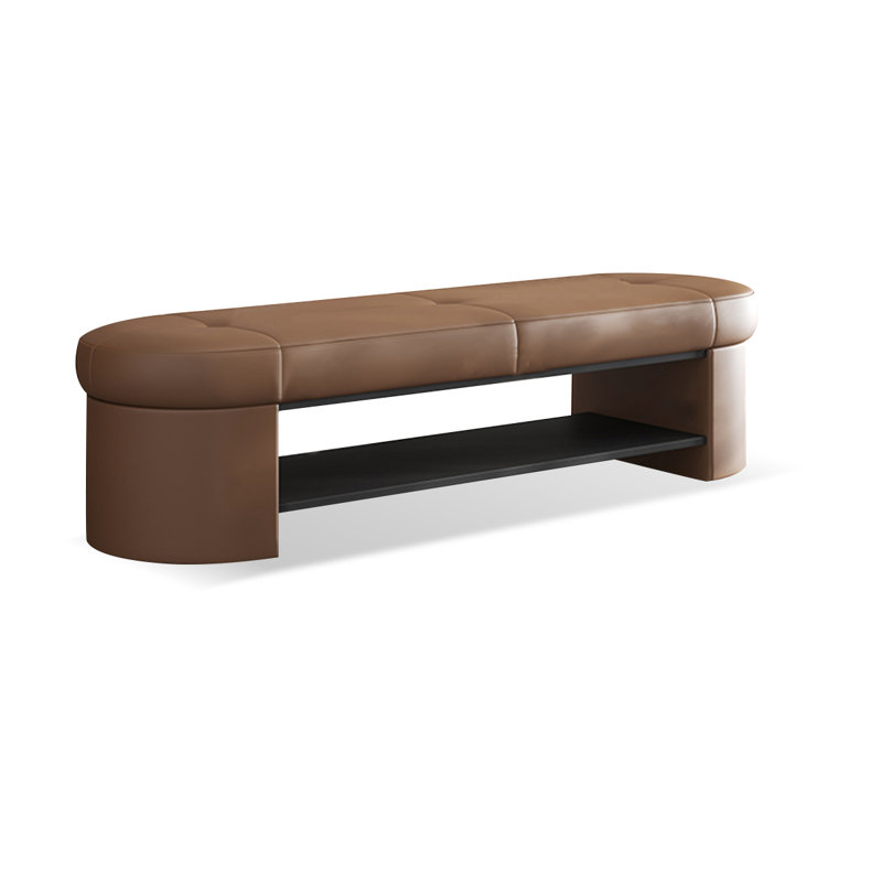 Banc avec revêtement, Brun
