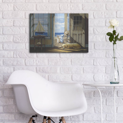 Dovecove «Enjoying the Sea Breeze» par John Rossini, art mural en métal